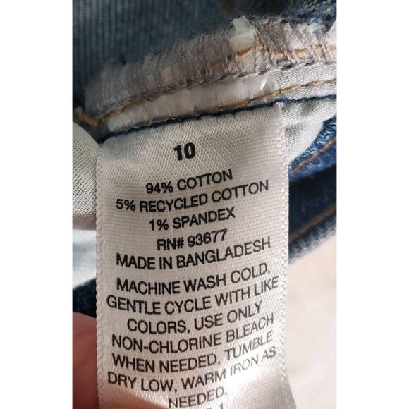 ANA A New Approach High Rise Wide Leg Jeans Women Sz 10 Blue Denim Zip Fly NEW - Picture 9 of 11